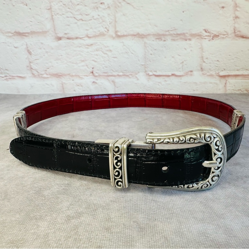 Brighton Belt Size Medium 32 Ladies Reversible Black Red